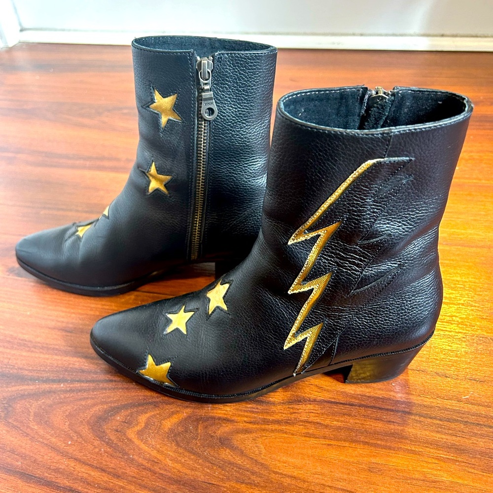 Modern Vice Golden Bolt black boots - size 7.5